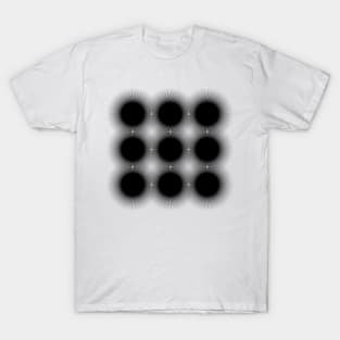 Optical Illusion III Black and White T-Shirt